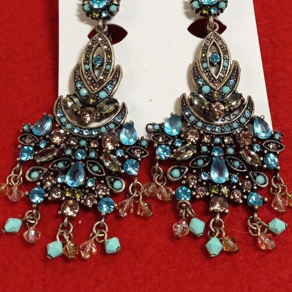 NWT Monet Clip Chandlier Earrings - Picture 6 of 6